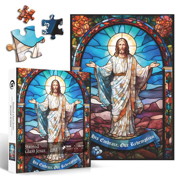 Vidrieras Jesucristo rompecabezas Puzzle 1000 piezas